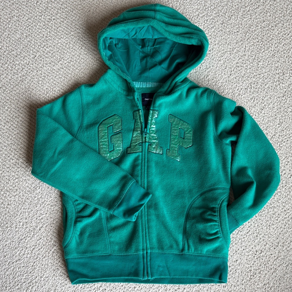 GAP Kids Teal Zip-Up Hoodie